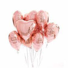 Load image into Gallery viewer, Solid Heart Foil Balloon 18" - Rose Gold