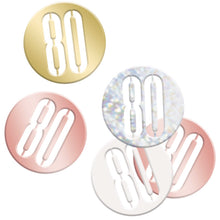 Load image into Gallery viewer, Birthday Rose Gold Glitz Number 80 Confetti, .5oz