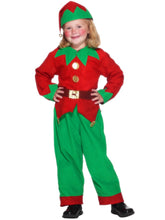 Load image into Gallery viewer, Elf Costume, Red & Green, Unisex