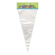 Load image into Gallery viewer, Transparent Cone Gift Bags with Twist Ties (25ct)