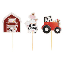 Load image into Gallery viewer, Ginger Ray - Farm Birthday Cake Cupcake Toppers