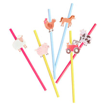 Load image into Gallery viewer, Ginger Ray - Farm Animals Party Paper Straws