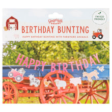 Load image into Gallery viewer, Ginger Ray - Farm Party Happy Birthday Bunting Decoration