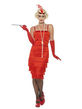 Load image into Gallery viewer, Red Flapper Costume