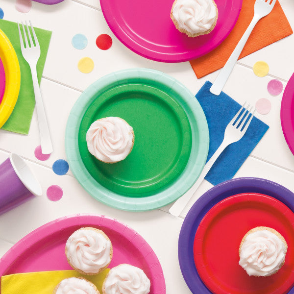 Mint Solid Round 9" Dinner Plates, 16ct PartyTime Malta