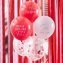 Load image into Gallery viewer, Flirty Valentines Balloon Kit (5 x 12" Latex)