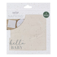 Load image into Gallery viewer, Ginger Ray Hello Baby Neutral Baby Shower Napkins
