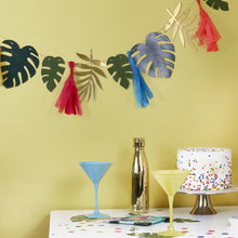 Load image into Gallery viewer, GOLD FOILED AND LEAF TASSEL GARLAND (2m)