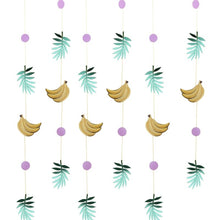 Load image into Gallery viewer, GOLD FOILED BANANA AND LEAF PARTY BACKDROP