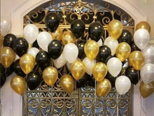 Load image into Gallery viewer, 12" Latex Balloon, Metallic Black