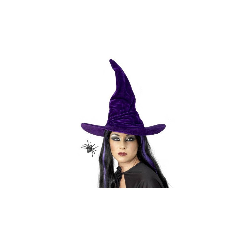 Purple Velour Witch Hat main image 0