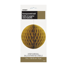 Load image into Gallery viewer, Gold 8" Honeycomb Ball
