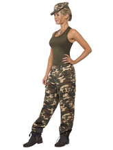 Load image into Gallery viewer, Khaki Camo Costume, Female
