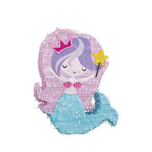 Load image into Gallery viewer, Mermaid Shaped Pull Pinata