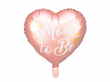 Load image into Gallery viewer, Mom to Be Heart Foil Balloon Rose Gold