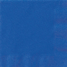 Load image into Gallery viewer, Royal Blue Solid Beverage Napkins, 20ct