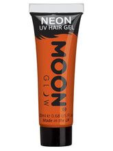 Load image into Gallery viewer, Moon Glow UV Neon Hair Gel - Intense Orange - 20ml