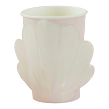 Load image into Gallery viewer, Iridescent And Pink Mermaid Shell Paper Cups