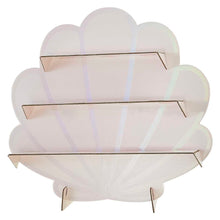 Load image into Gallery viewer, Ginger Ray - Iridescent And Pink Mermaid Shell Shaped Treat Stand
