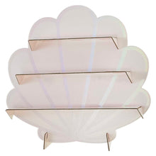 Load image into Gallery viewer, Ginger Ray - Iridescent And Pink Mermaid Shell Shaped Treat Stand