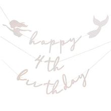 Load image into Gallery viewer, Ginger Ray - Customisable Pink And Iridescent Happy Birthday Bunting