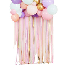 Load image into Gallery viewer, Pastel Streamer and Balloon Party Backdrop