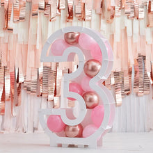 Load image into Gallery viewer, Balloon Mosaic Number Stand, Age 3