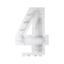 Load image into Gallery viewer, Balloon Mosaic Number Stand, Age 4