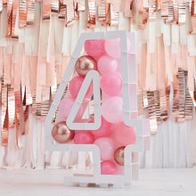 Load image into Gallery viewer, Balloon Mosaic Number Stand, Age 4