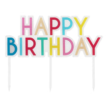 Load image into Gallery viewer, Ginger Ray - Rainbow Acrylic Happy Birthday Cake Topper