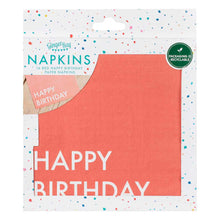 Load image into Gallery viewer, Ginger Ray - Brights Happy Birthday Paper Napkins