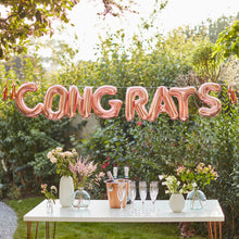 Load image into Gallery viewer, Ginger Ray - Congrats Rose Gold Congratulations Balloon Bunting