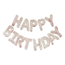 Load image into Gallery viewer, Ginger Ray - Clear Foil & Confetti Happy Birthday Balloons Banner