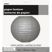 Load image into Gallery viewer, Silver Solid 10" Round Lantern