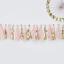 Load image into Gallery viewer, Ginger Ray - Pink & Gold Foiled Tassel Garland