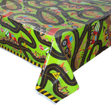 Load image into Gallery viewer, Construction Party Rectangular Plastic Table Cover, 54"x84"