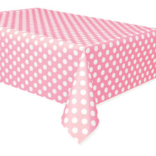 Load image into Gallery viewer, Lovely Pink Dots Rectangular Plastic Table Cover, 54"x108"