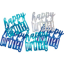 Load image into Gallery viewer, Birthday Blue Glitz Happy Birthday Confetti, .5oz