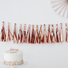 Load image into Gallery viewer, Ginger Ray - Rose Gold Tassel Garland