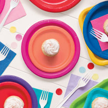 Load image into Gallery viewer, Coral Solid Round 7" Dessert Plates, 20ct