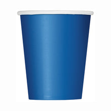 Load image into Gallery viewer, Royal Blue Solid FSC 9oz Paper Cups, 14ct