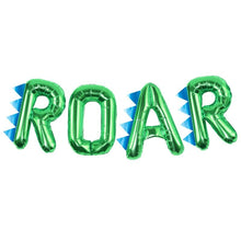 Load image into Gallery viewer, Dinosaur Party 'ROAR' Balloon Bunting, 16" Air-Fill Letters, 2M.