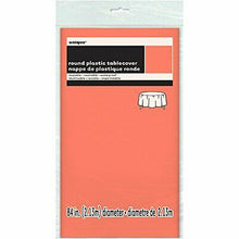 Load image into Gallery viewer, Coral Round Plastic Tablecover 84"