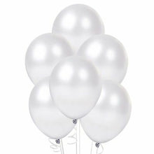 Load image into Gallery viewer, 12&quot; Latex Balloon - Metallic Pure White
