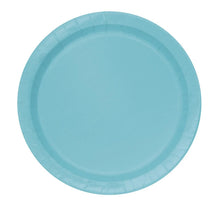 Load image into Gallery viewer, Terrific Teal Solid Round 9" FSC Dinner Plates, 16ct