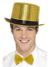 Load image into Gallery viewer, Sequinned Top Hat Gold
