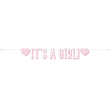 Load image into Gallery viewer, Pink "It's a Girl" Letter Banner
