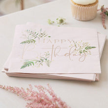 Load image into Gallery viewer, Ginger Ray Lets Partea Happy Birthday Paper Napkins