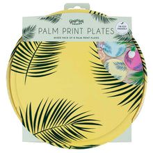 Load image into Gallery viewer, Hawaiian Tiki Palm Leaf Printed Paper Plates -I’m eco friendly