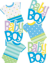 Load image into Gallery viewer, Baby Shower, Blue Embellishments (24ct)